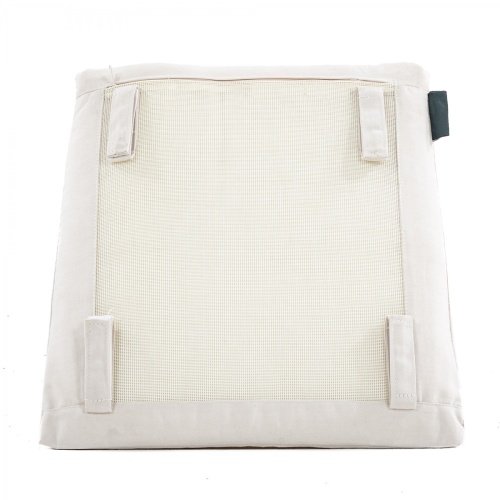 Image of 72916MTO canvas color cushion backside on white background