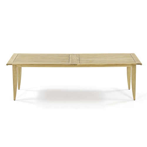 15978 laguna teak extension table side view closed position on white background