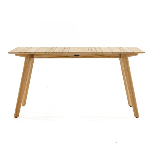 70526 Surf Horizon teak dining table side view on white background