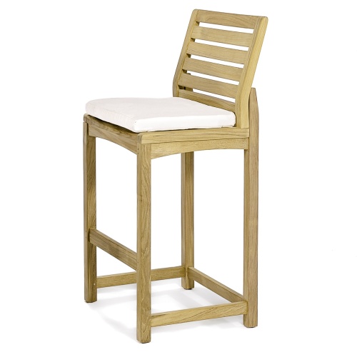 11812 Somerset Side Barstool with optional cushion angled view on white background