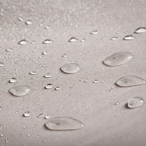 65901 Horizon Square Table Cover showing closeup of water repellant material of cover