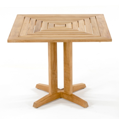 15815 Pyramid 36 inch Square Table in angled view on white background