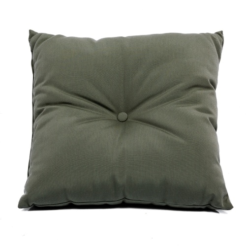  71000MTO Solid Color Throw Pillow in stone green color top view on white background