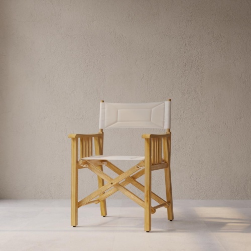12568F Barbuda Director Chair front view on tile on white background