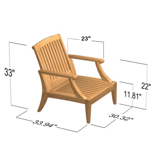 12152 laguna teak chair frame autocad on white background