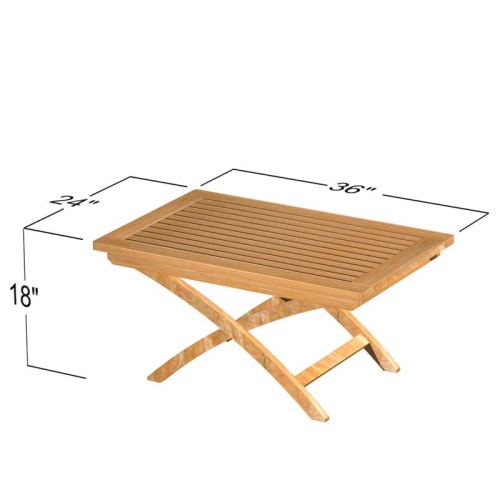 teak hardwood outdoor patio side table