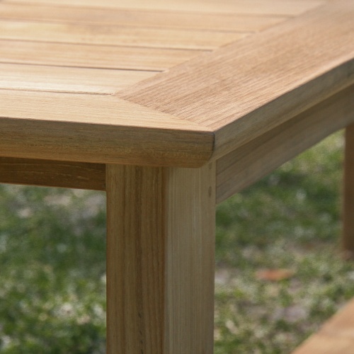 teak wood backless bench