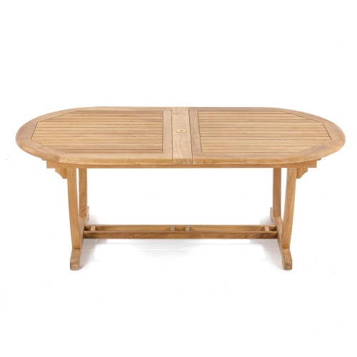 mid century modern teak extension table