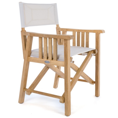70015 Montserrat Director teak directors chair right side angled on white background