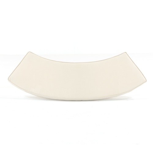  70067 Buckingham curved bench seat cushion top view on white background
