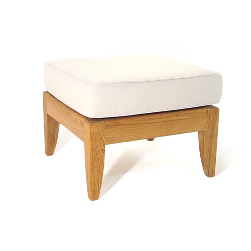 70105 laguna teak ottoman coffee table with cushion on white background 