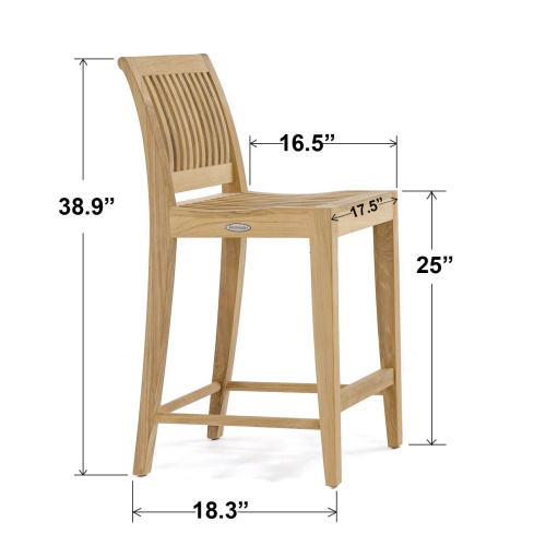 70633 Laguna Bar Stool autocad angled right side view on white background