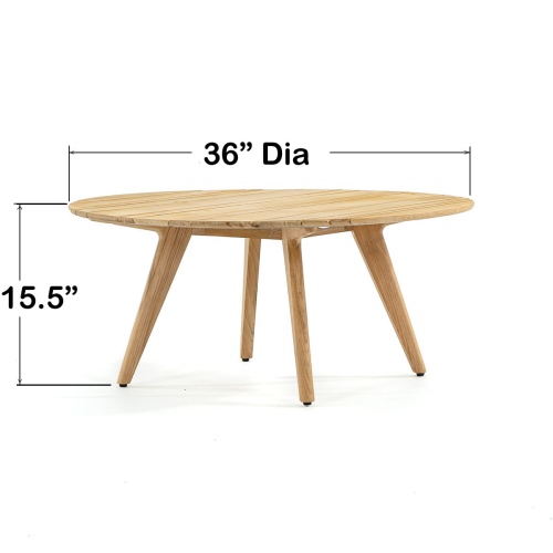14917 Surf Teak Coffee Table autocad on white background