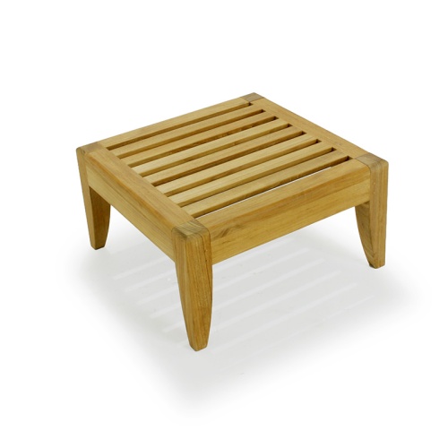 70871 Laguna teak Side Table in aerial angled view on white background