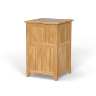 Teak Towel and Laundry Hampers