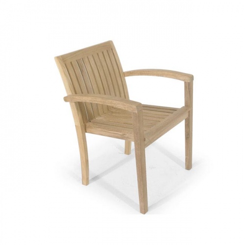 Teak Stackable Armchair - Picture A