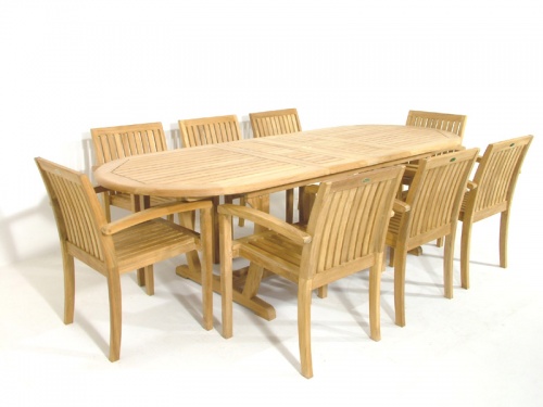 Teak Stackable Armchair - Picture C