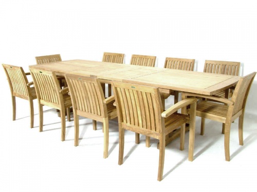 Teak Stackable Armchair - Picture D