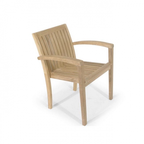 Display Model Teak Stackable Armchair - Picture A