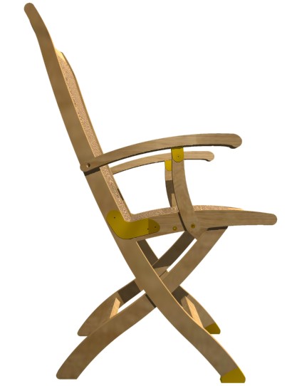 Bali Teak Folding armchair - Picture C