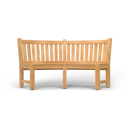 6 ft Buckingham Teak Bench Curved - Picture B