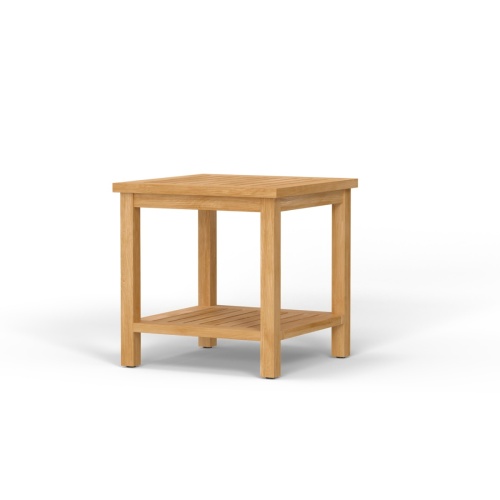 Veranda Teak End Table with Shelf - Picture A