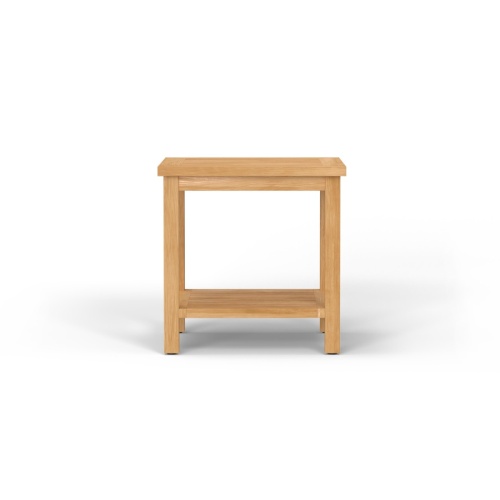 Veranda Teak End Table with Shelf - Picture D