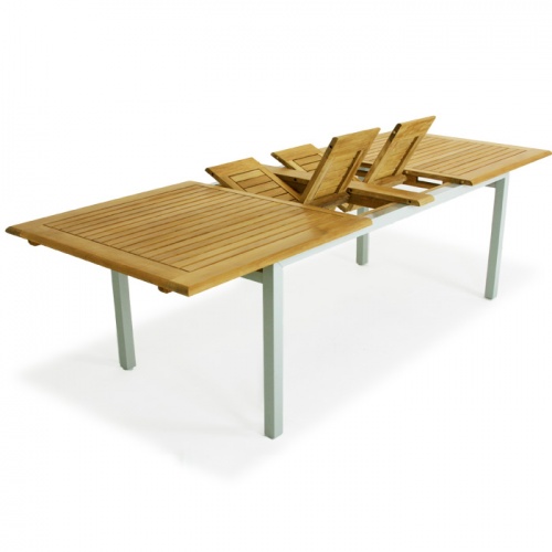 Teak & Aluminum Extension Table - Picture A