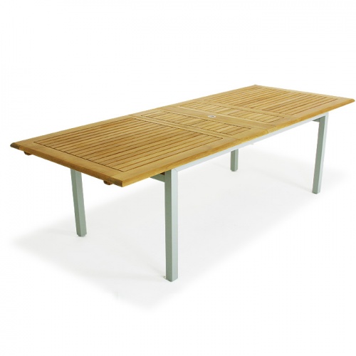 Teak & Aluminum Extension Table - Picture B