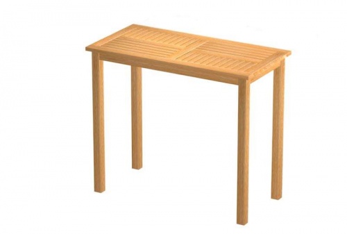 Commercial Rectangular Teak Table - Picture A