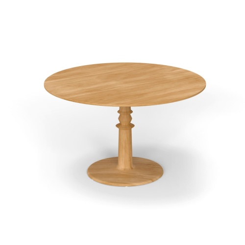 4 ft Dahlia Round Teak Dining Table - Picture B