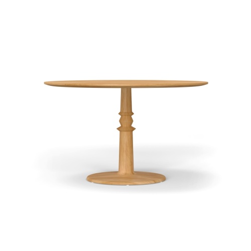 4 ft Dahlia Round Teak Dining Table - Picture C