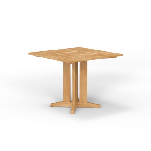 36 inch Pyramid Square Teak Dining Table - Picture B