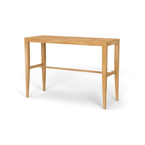 5 ft Laguna Rectangular Teak Bar Table - Picture A