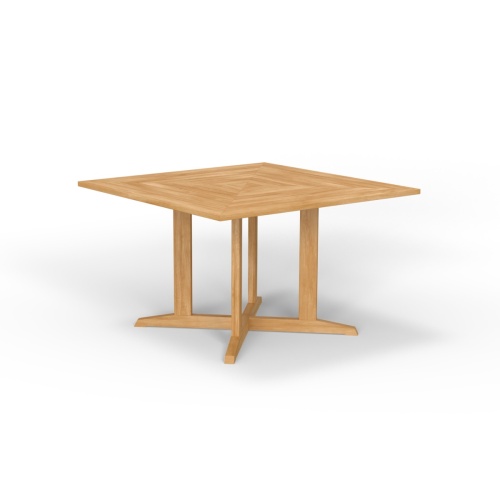 Pyramid 48 in Square Teak Outdoor Dining Table - Picture B