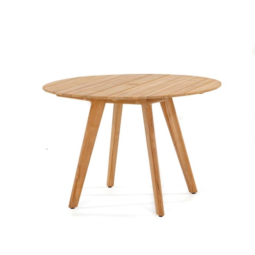 42 inch Surf Round Teak Table - Umbrella Ready - Picture A