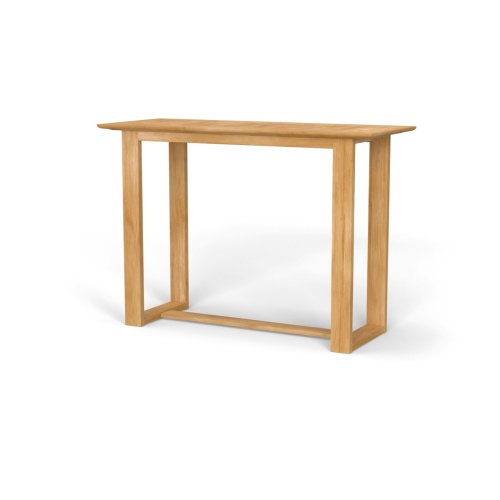 5 ft Horizon Rectangular Teak Bar Table - Picture A