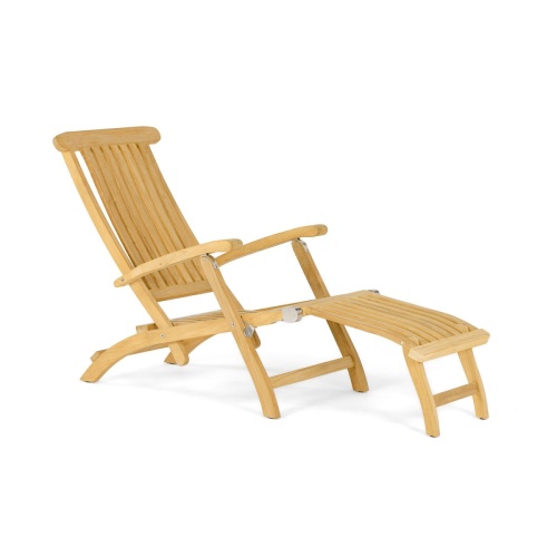 Barbuda Teak Captain Steamer with Stainless Steel Hardware - Picture A