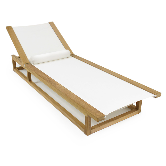 White Maya Chaise Lounger