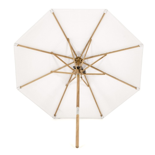8ft Dia Round Teak Umbrella - Picture L