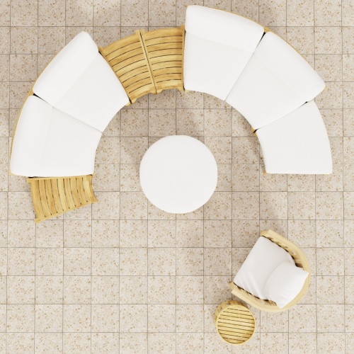 Kafelonia Backless Bench 1 Seater - Picture K