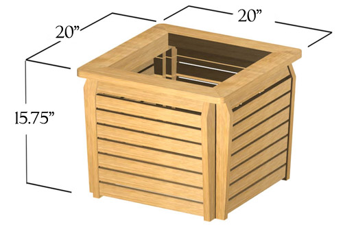 Refurbished 20x20 Westminster Planter - Picture E