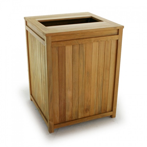 Teak Clothes and Towel Hamper - Picture A
