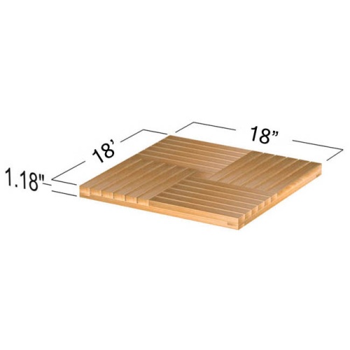1 Carton Parquet Teak Tiles - Picture L