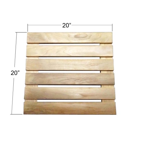 1 Carton 18490 Callebotise Teak Floor Tiles - Picture M