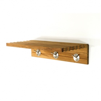 24" Teak Towel Shelf