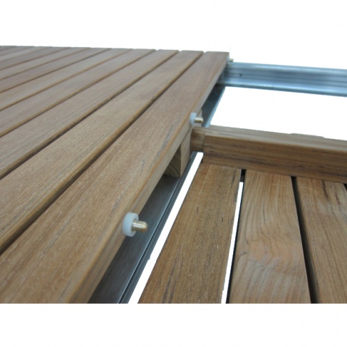 Selina Teak and Stainless Steel Extending Outdoor  - Picture E