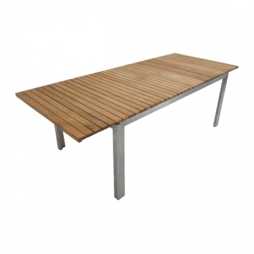 Selina Teak and Stainless Steel Extending Outdoor  - Picture F