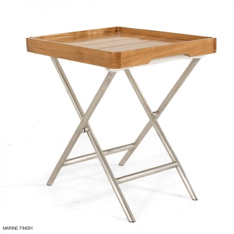 Buy Teak Folding Serving Tray with legs at WaterBrands