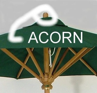 17540F Replacement Teak Umbrella Acorn